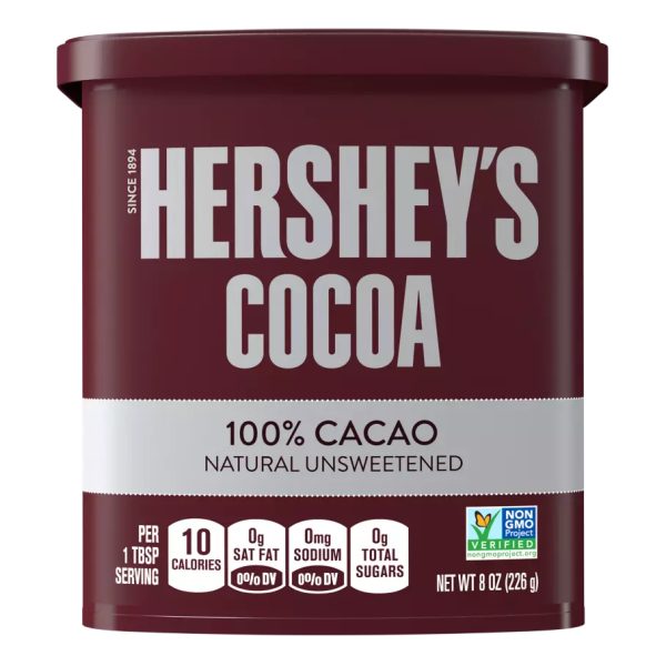 HERSHEY'S COCOA 100% Cacao Natural Unsweetened Cocoa