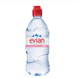 Evian Water Sports Cap Bottle 750ml