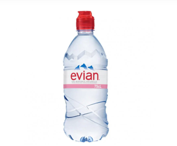 Evian Water Sports Cap Bottle 750ml